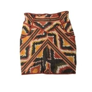 Urban Outfitters Aztec Mini Skirt 0 Boho Tribal Print Festival Style